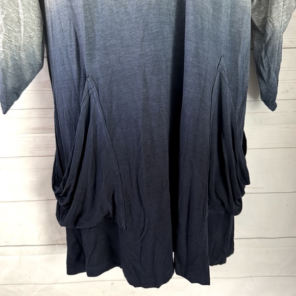 Blue Curl Beach Wear Size Small Blue & Gray Swim Coverup Beach Lounge Dress Soft - Picture 5 of 9